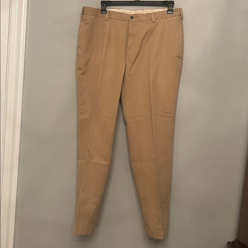 Brooks Brothers Men's Advantage Chino Clark Fit Khaki Pants Mens W38/L32